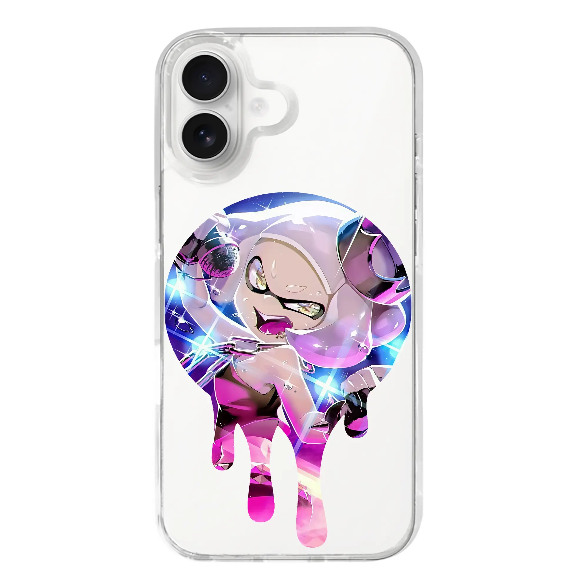 スプラトゥーン グッズ,ヒメ - iPhone 17シリーズ 透明スマホケース – 薄型・耐衝撃・精密フィット保護カバー